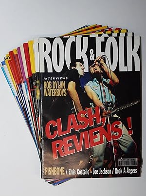 Rock & Folk. (Revue mensuel). No. 293 Janvier à No. 304, decembre 1992.