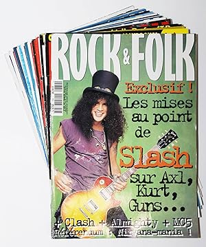 Rock & Folk. (Revue mensuel). No. 329 Janvier à No. 340, decembre 1995.