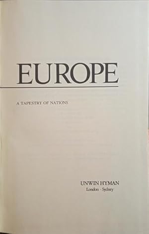 Bild des Verkufers fr EUROPE, A TAPESTRY OF NATIONS. zum Verkauf von Livraria Castro e Silva