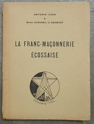 Bild des Verkufers fr La Franc-maonnerie cossaise. zum Verkauf von Librairie les mains dans les poches