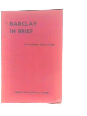 Seller image for Barclay in Brief for sale by World of Rare Books