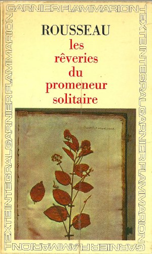 Bild des Verkufers fr Les Reveries Du Promeneur Solitaire zum Verkauf von Ammareal