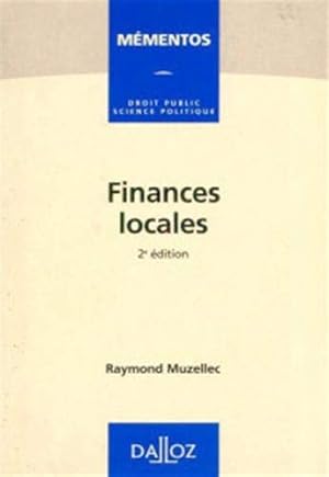 Image du vendeur pour Finances locales mis en vente par Dmons et Merveilles