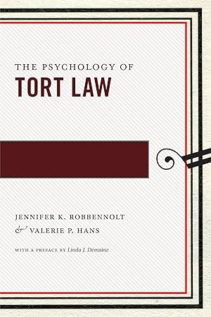 Image du vendeur pour The Psychology of Tort Law mis en vente par moluna