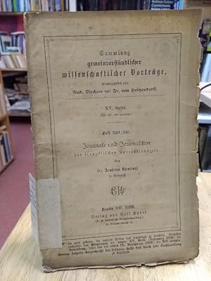 Bild des Verkufers fr Journale und Journalisten der franzsischen Revolutionszeit. zum Verkauf von NORDDEUTSCHES ANTIQUARIAT