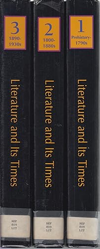 Bild des Verkufers fr Literature and Its Times: : 5 VOLUMES zum Verkauf von Robinson Street Books, IOBA