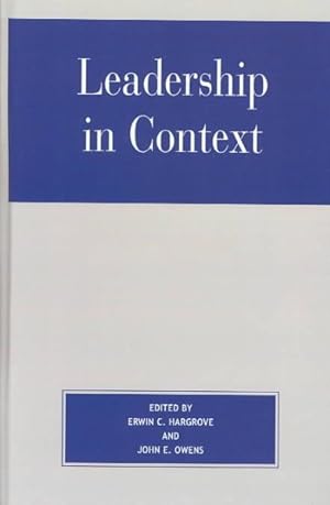Seller image for Leadership in Context for sale by GreatBookPricesUK