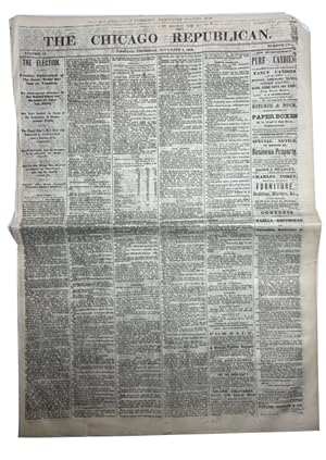 The Chicago Republican, Two consecutive issues just after the 1868 Presidential election: Volume ...