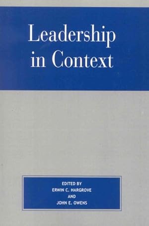 Seller image for Leadership in Context for sale by GreatBookPricesUK