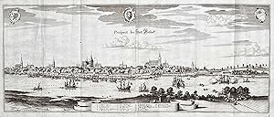 "Prospect der Statt Rostock." - Rostock Panorama Mecklenburg-Vorpommern