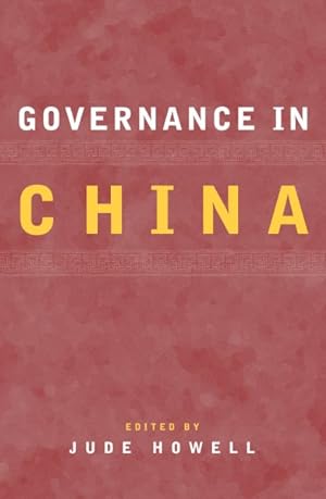 Imagen del vendedor de Governance in China a la venta por GreatBookPricesUK