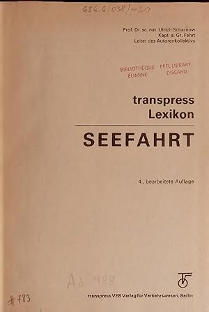 Seller image for transpress Lexikon. SEEFAHRT. for sale by Antiquariat Bookfarm
