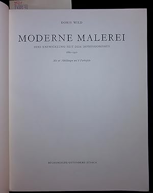 Seller image for MODERNE MALEREI. IHRE ENTWICKLUNG SEIT DEM IMPRESSIONISMUS 1880-1950 for sale by Antiquariat Bookfarm