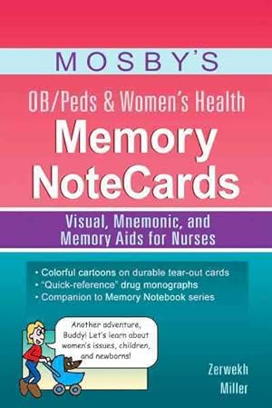 Imagen del vendedor de Mosby's OB/Peds & Women's Health Memory Notecards : Visual, Mnemonic, and Memory Aids for Nurses a la venta por GreatBookPricesUK