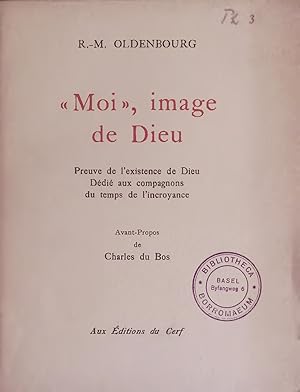 Bild des Verkufers fr Moi, image de Dieu. zum Verkauf von Antiquariat Bookfarm