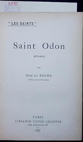 Seller image for Saint Odon (879-942). for sale by Antiquariat Bookfarm