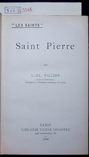 Imagen del vendedor de Saint Pierre. Les Saints a la venta por Antiquariat Bookfarm