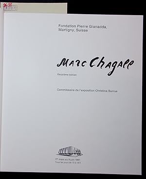 Seller image for Marc Chagall. Commissaire de l exposition Christina Burrus. 1er mars au 9 juin 1991 for sale by Antiquariat Bookfarm