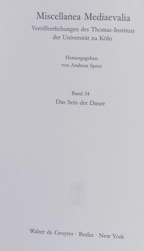 Immagine del venditore per Das Sein der Dauer. venduto da Antiquariat Bookfarm