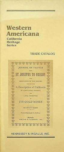 Immagine del venditore per Western Americana California Heritage Series Trade Catalog venduto da Epilonian Books