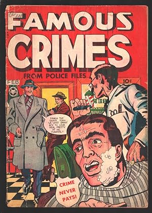 Famous Crimes #6 1948-Murder-violence-prison break-racketeers-headlight panels-Pre-code terror-Mu...