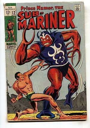 SUB-MARINER #12--MARVEL--comic book--1969