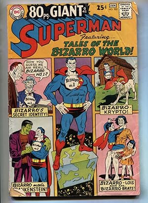 Immagine del venditore per SUPERMAN #202--comic book--1967--DC--80 page giant--BIZARRO venduto da DTA Collectibles