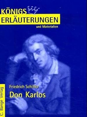 Bild des Verkufers fr Knigs Erluterungen und Materialien, Bd.6, Don Karlos zum Verkauf von Modernes Antiquariat an der Kyll