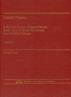 Immagine del venditore per Pesiqta Rabbati : A Synoptic Edition of Pesiqta Rabbati Based upon All Extant Manuscripts & the Editio Princeps -Language: Hebrew venduto da GreatBookPricesUK