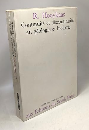 Imagen del vendedor de Continuit et discontinuit en gologie et biologie a la venta por crealivres