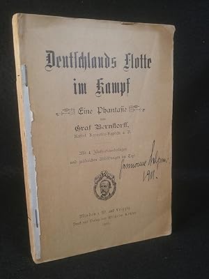 Bild des Verkufers fr Deutschlands Flotte im Kampf. Eine Phantasie. zum Verkauf von ANTIQUARIAT Franke BRUDDENBOOKS