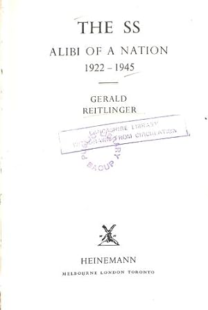 Bild des Verkufers fr The SS: Alibi of a nation, 1922-1945 zum Verkauf von WeBuyBooks