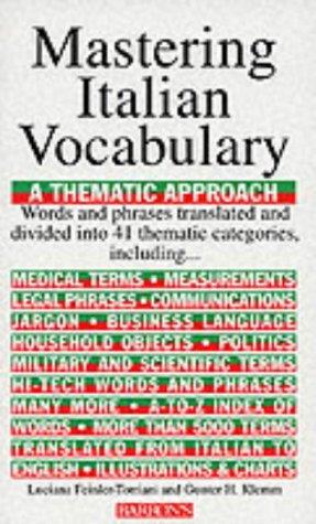 Bild des Verkufers fr Mastering Italian Vocabulary (Mastering Vocabulary S.) zum Verkauf von WeBuyBooks