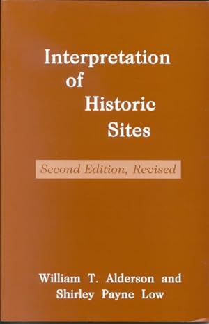 Bild des Verkufers fr Interpretation of Historic Sites zum Verkauf von GreatBookPricesUK