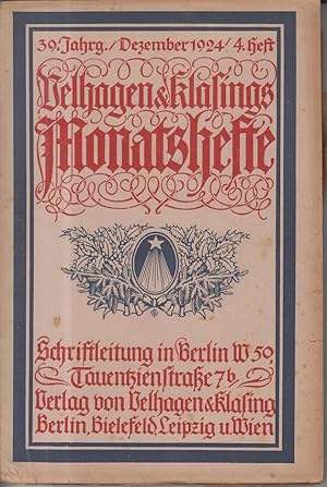 Velhagen & Klasings Monatshefte. 39. Jahrgang, Dezember 1924, 4. Heft.