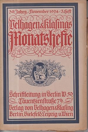 Velhagen & Klasings Monatshefte. 39. Jahrgang, November 1924, 3. Heft.