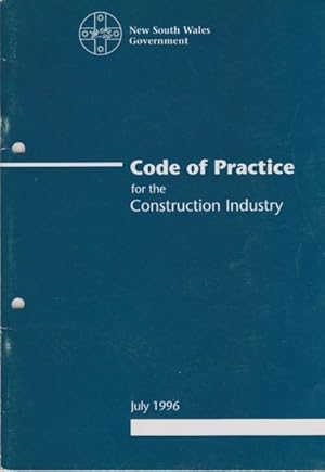 Code of Practice for the Construction Industry: July 1996