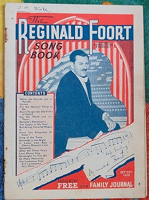 Bild des Verkufers fr The Reginald Foort Song Book October 22nd 1938 zum Verkauf von Shore Books