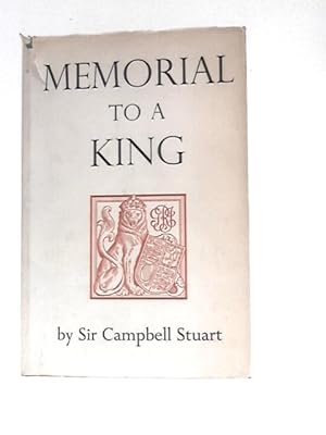 Seller image for Memorial to a King for sale by World of Rare Books