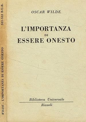 Immagine del venditore per L'importanza di essere onesto venduto da Biblioteca di Babele