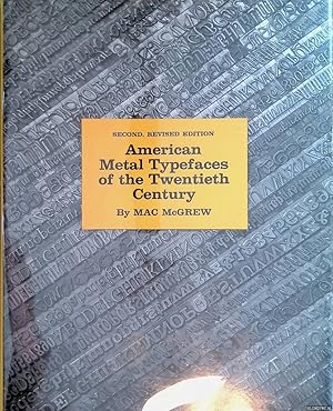 Seller image for American Metal Typefaces of the Twentieth Century for sale by Klondyke