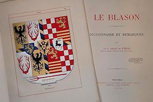 Imagen del vendedor de Le Blason. Dictionnaire et Remarques a la venta por Librairie de l'Escurial