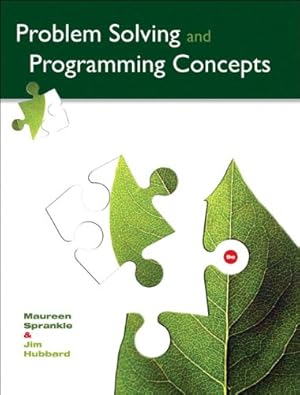 Seller image for Problem Solving and Programming Concepts for sale by ICTBooks