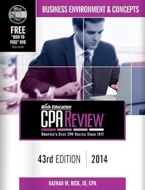 Image du vendeur pour Bisk CPA Review: Business Environment & Concepts - 43rd Edition 2014 (Comprehensive CPA Exam Review Business Environment & Concepts) (CPA Review. . Review. Business Environment and Concepts) mis en vente par ICTBooks