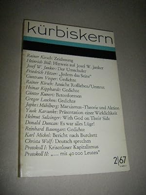 Kürbiskern. Literatur und Kritik. 2/67