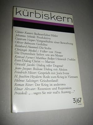 Kürbiskern. Literatur und Kritik. 3/67