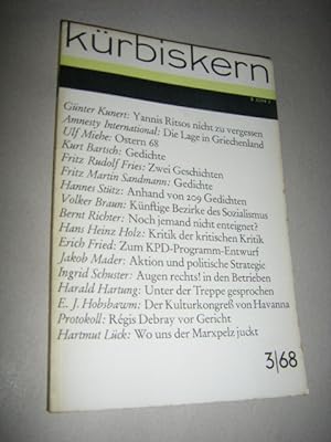 Kürbiskern. Literatur und Kritik. 3/68