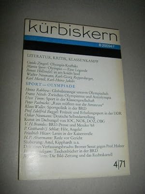 Kürbiskern. Literatur und Kritik. 4/71