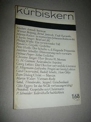Kürbiskern. Literatur und Kritik. 1/68