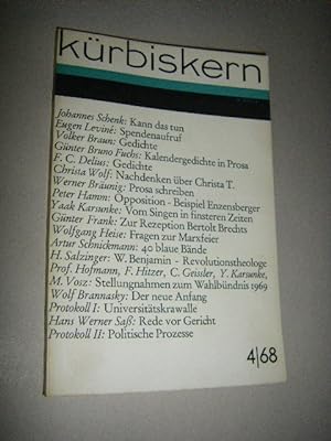 Kürbiskern. Literatur und Kritik. 4/68